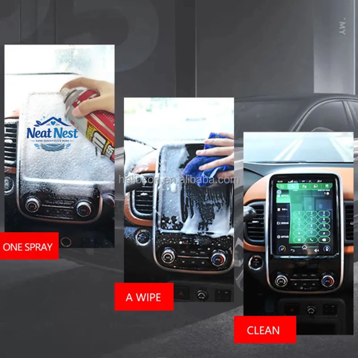 Neat Nest Multi-Purpose Foam Cleaner 650ml – Remove Stains & Grease Instantly