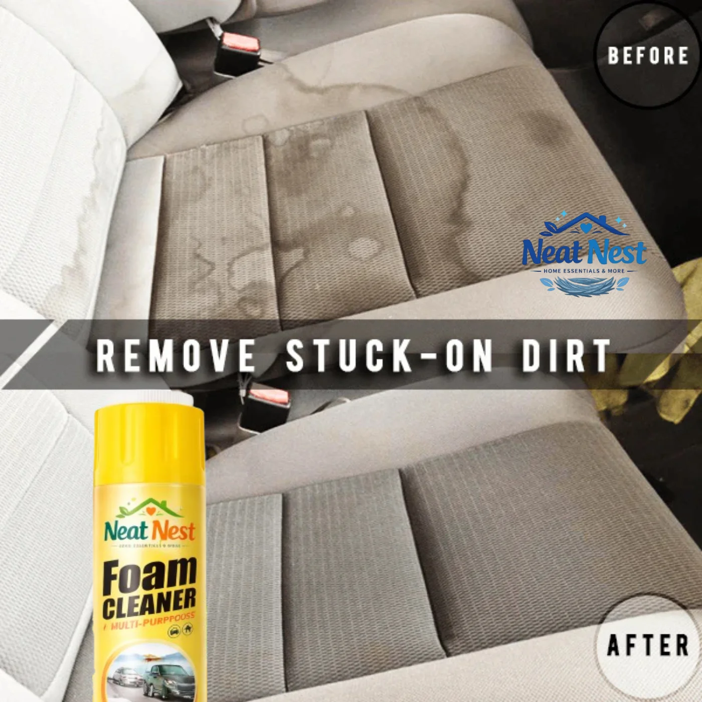 Neat Nest Multi-Purpose Foam Cleaner 650ml – Remove Stains & Grease Instantly