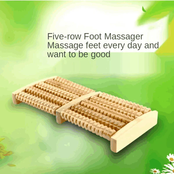 Dual Side Wooden Foot Massager