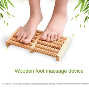 Dual Side Wooden Foot Massager